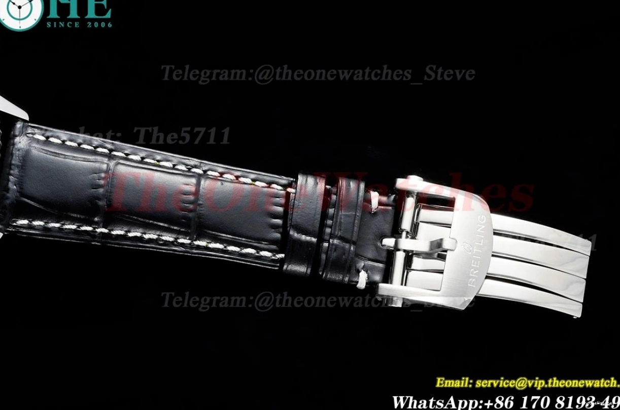 LE Asian BLSF Chronograph Navitimer SS B01 Stk White B01 0204